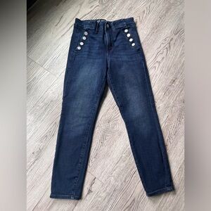 High Rise True Skinny Sailor Ankle Jean